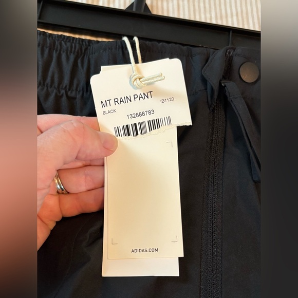 NWT Adidas Terrex Mountain Rain Ready Pants Men’s Sz Small, Black Outdoors - Picture 3 of 9